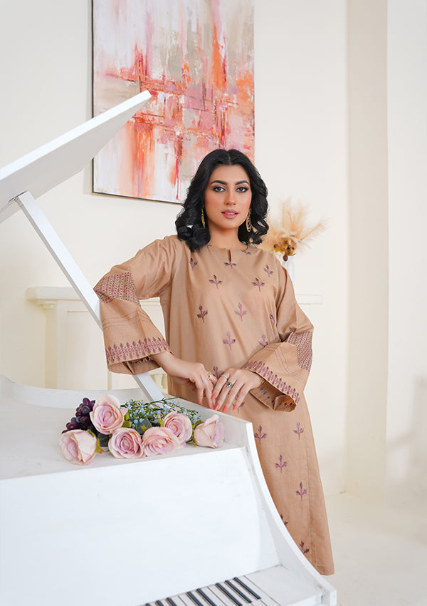 Saahil ki Ret 2 PC Embroidered Suit