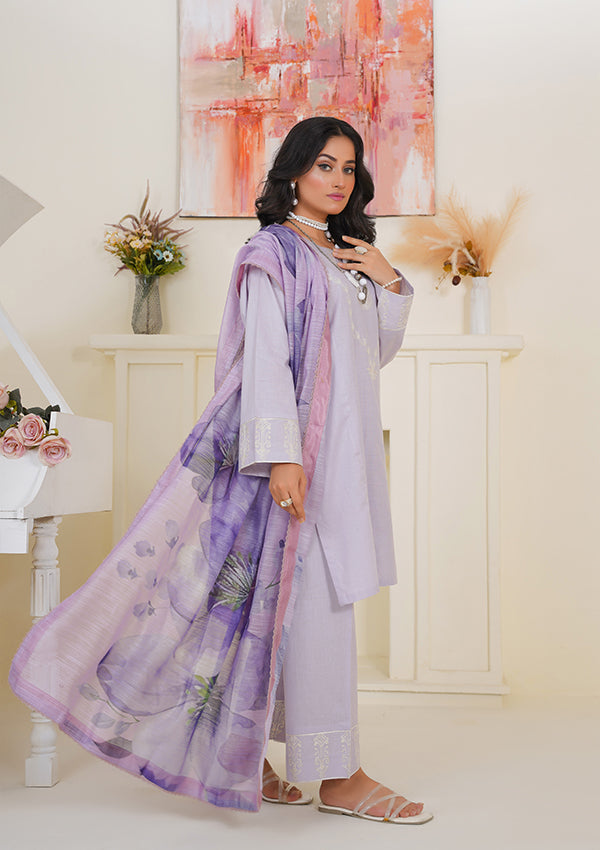 Baad-e-Narm 3 PC Embroidered Suit