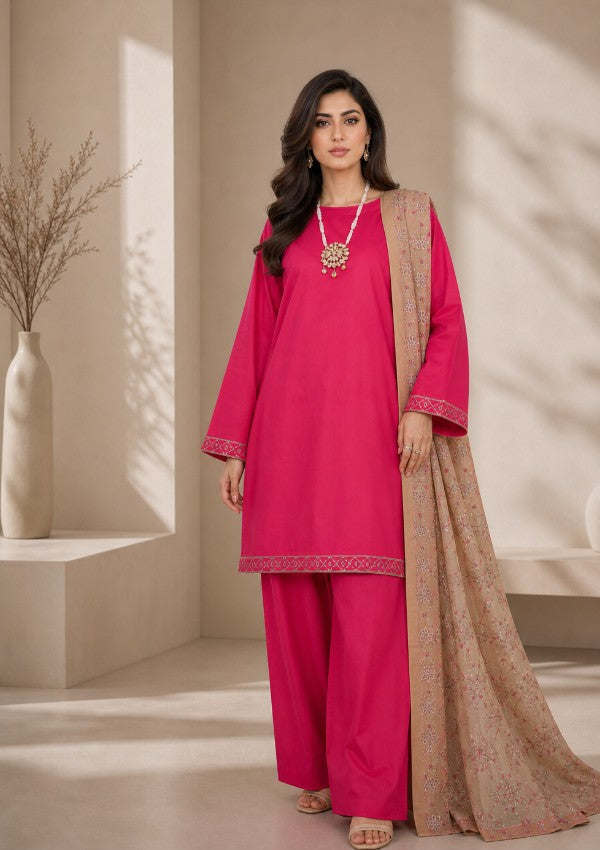 Mehak 3 PC Embroidered Suit
