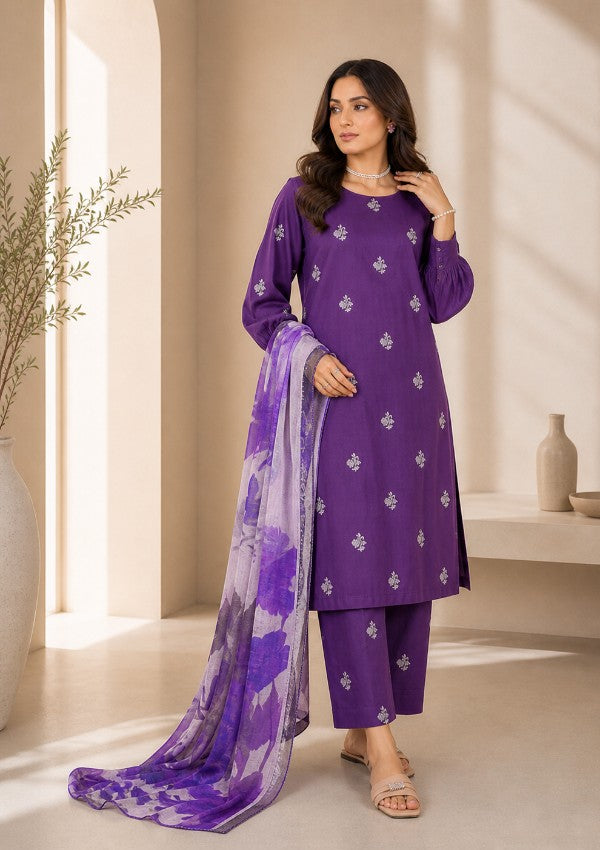 Jamuni Saahil 3 PC Embroidered Suit