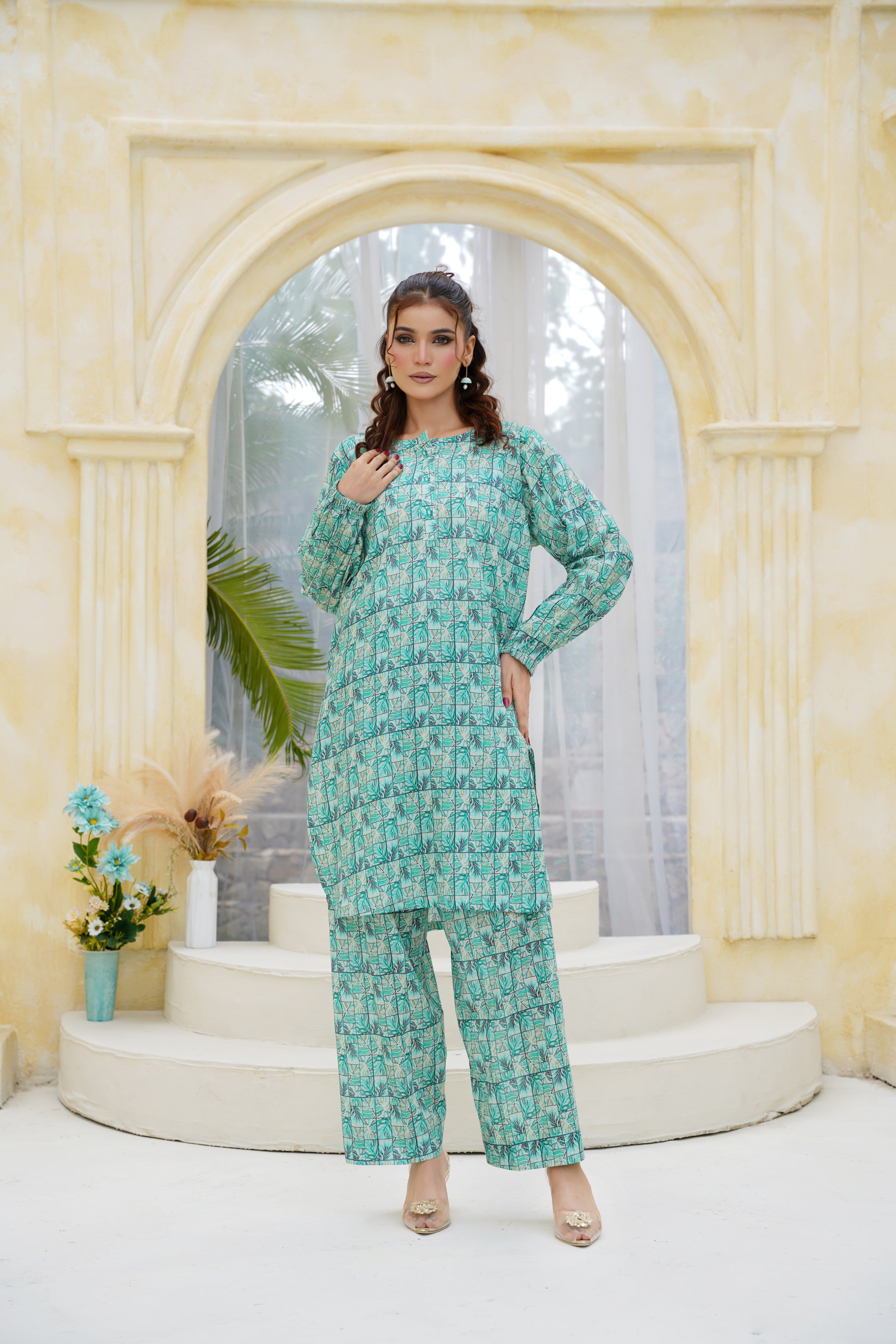 Emerald Leaf Lawn Co Ord