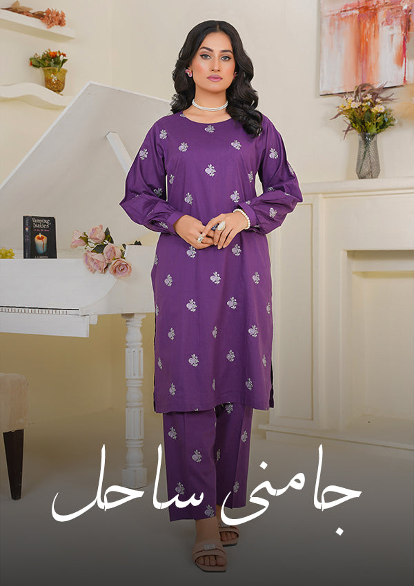 Jamuni Saahil 2 PC Embroidered Suit