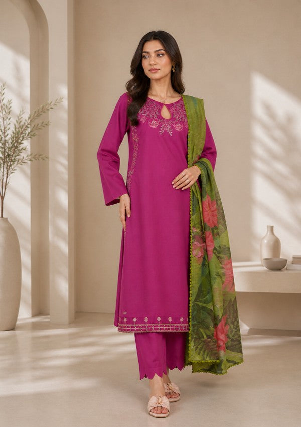 Gulbahaar 3 PC Embroidered Suit