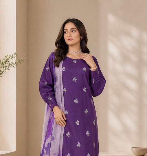 Jamuni Saahil 3 PC Embroidered Suit