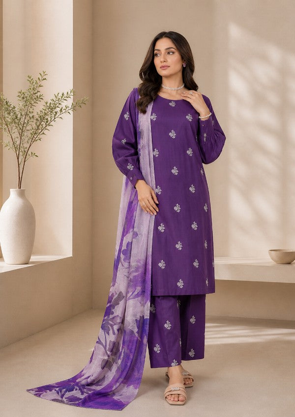Jamuni Saahil 3 PC Embroidered Suit